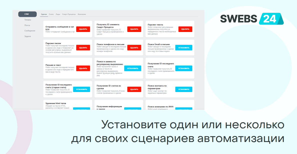 Сущности CRM и смарт-процессы